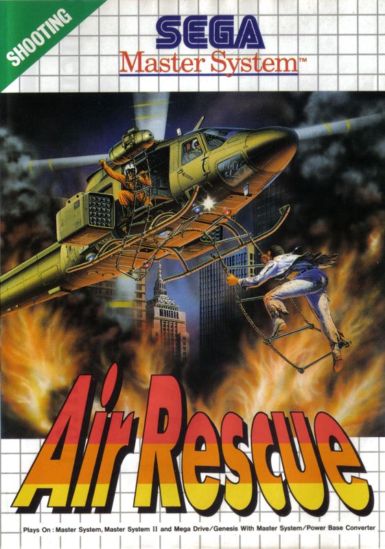Air Rescue box art for Sega Master System